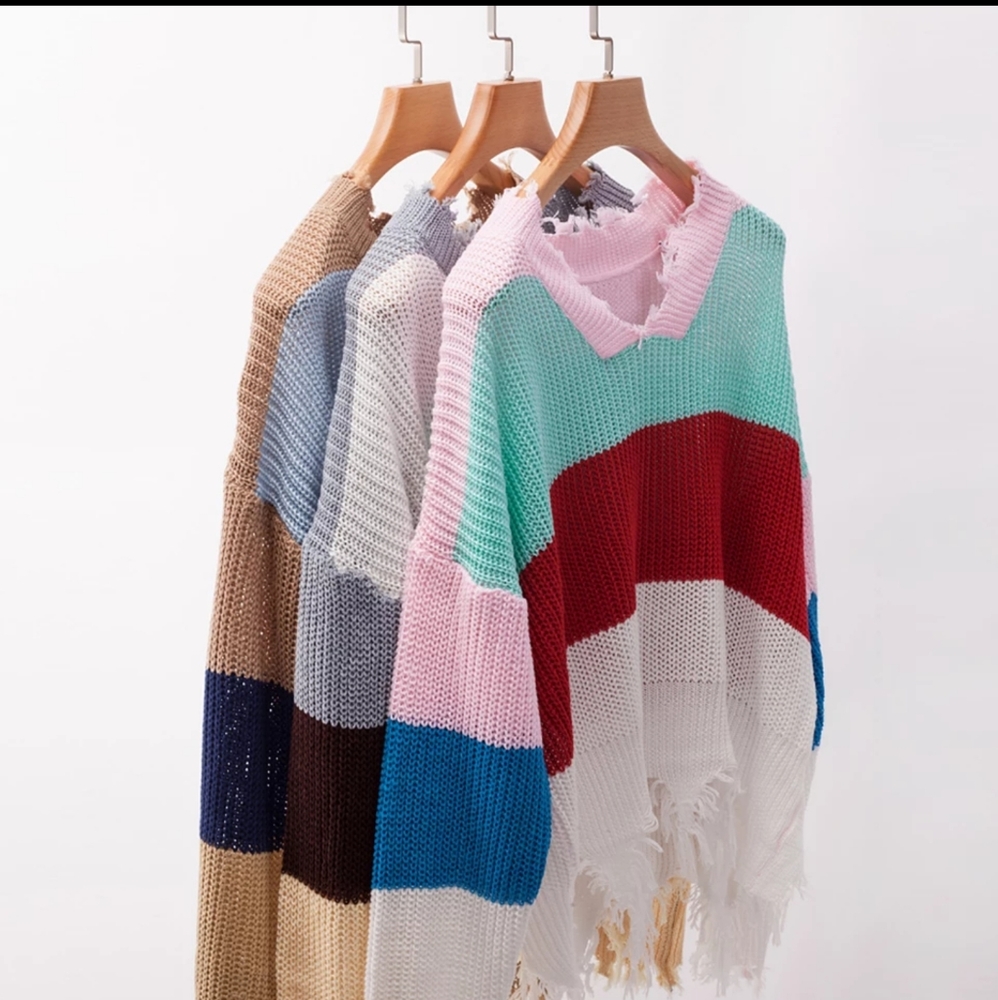 Ragged Point Distressed Sweater - Picture 6 of 8